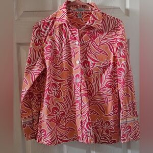 NWOT IZOD Stretch Button Down Blouse